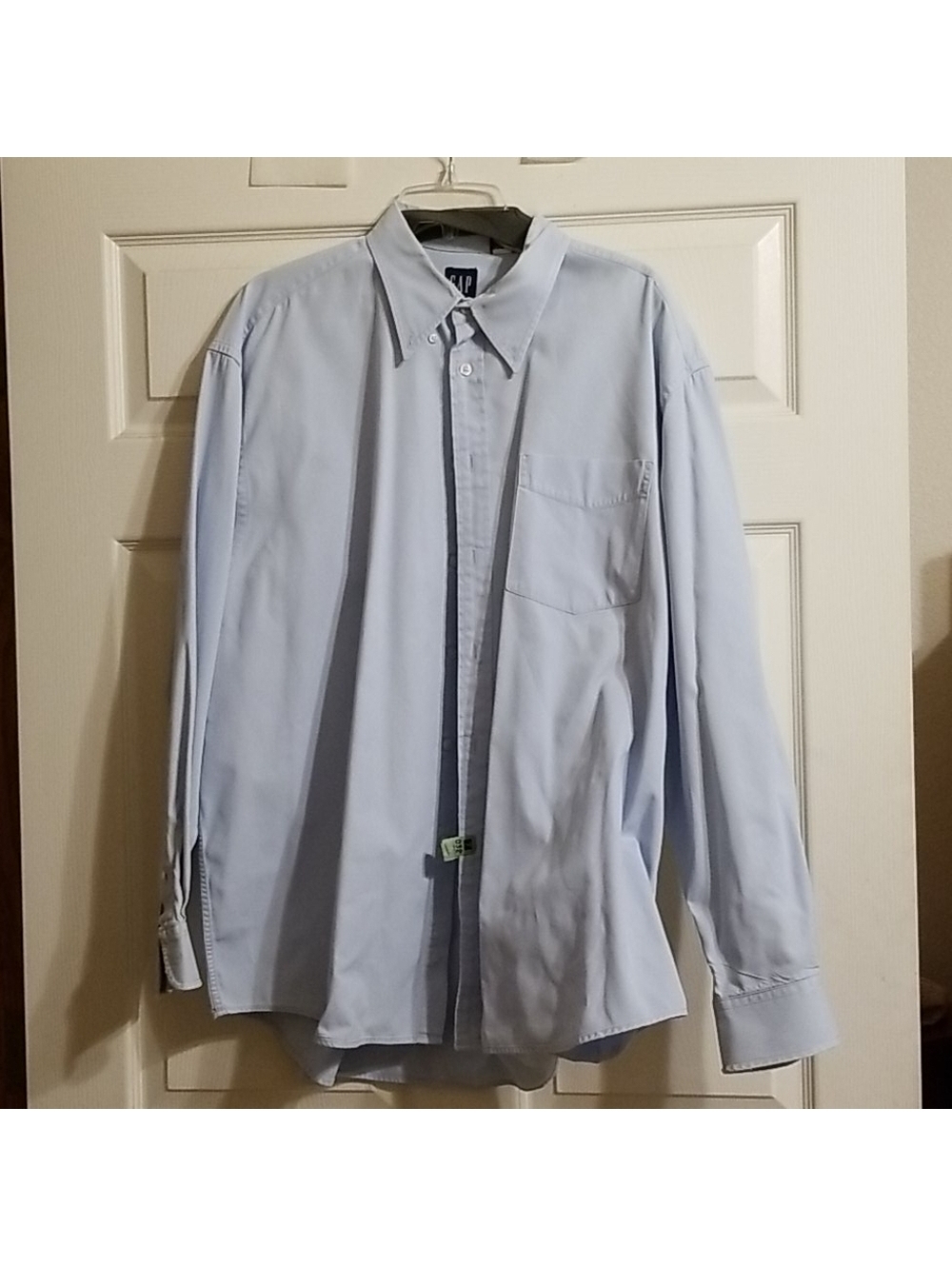 Gap Men's Light Blue Dress Shirt XL 100% Cotton Very Good Condition